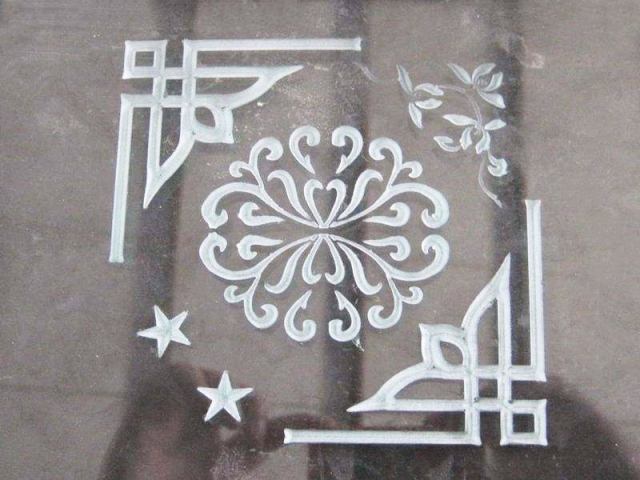 數控玻璃雕刻切割機樣品