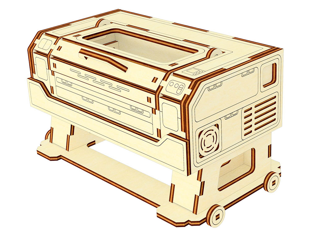 激光切割 3D 膠合板激光切割機(jī)拼圖