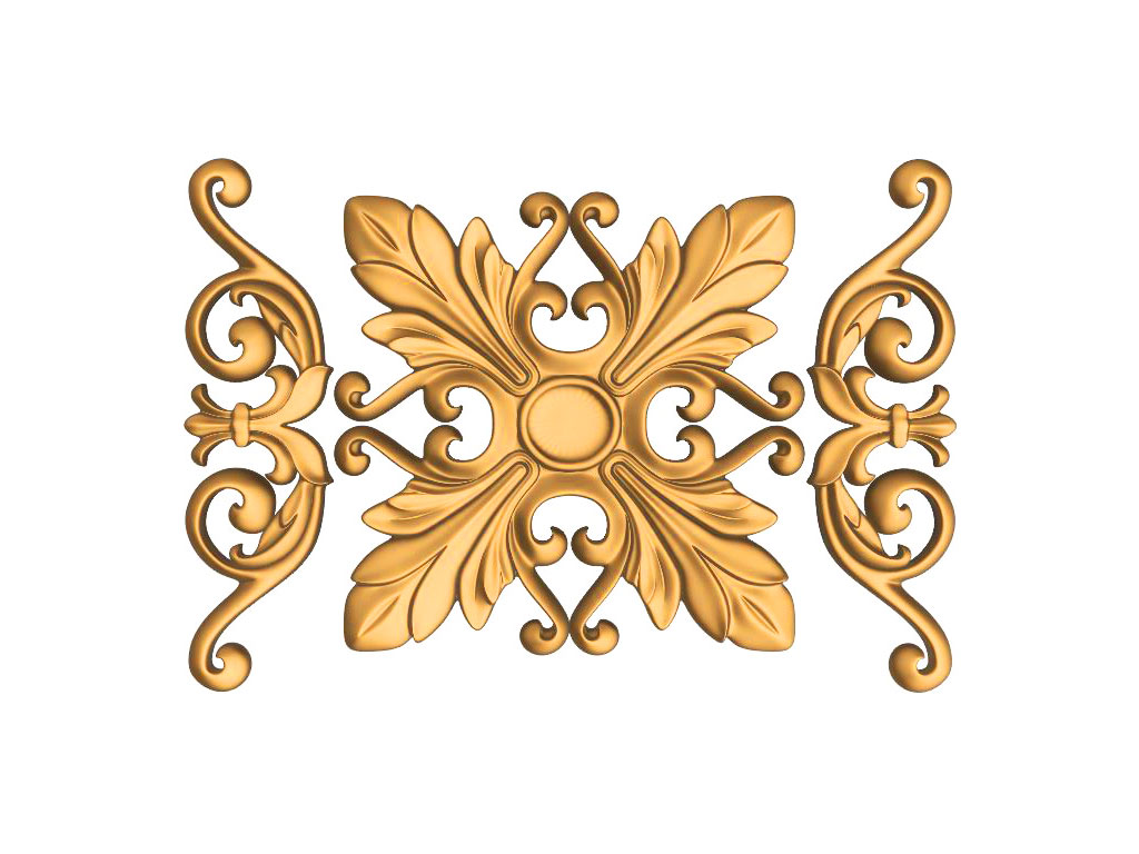 免費3D裝飾花 STL 數控雕刻機文件