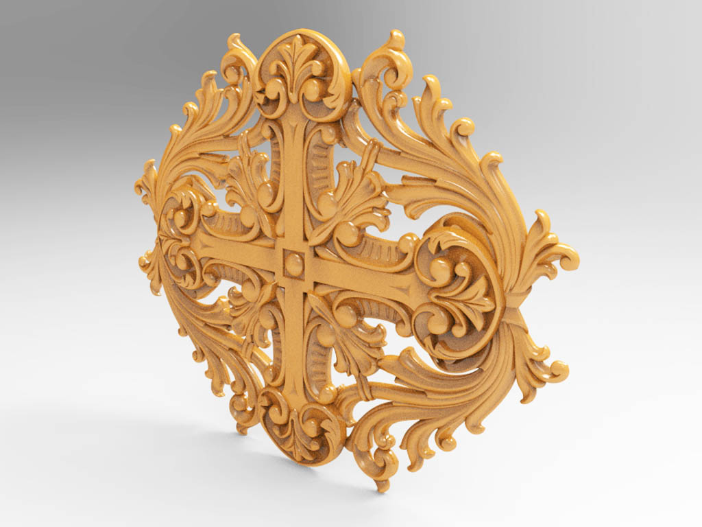 數(shù)控雕刻刻機表 3D 木質(zhì)裝飾模型 STL 檔