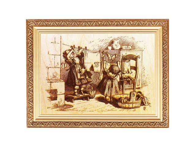 木材上的激光雕刻照片 - DIY 照片禮品創意