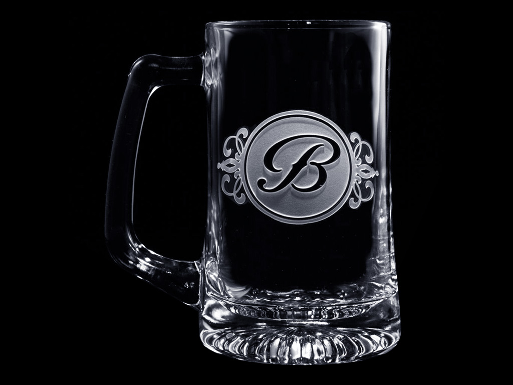 超精細 UV 激光雕刻定制啤酒杯項目