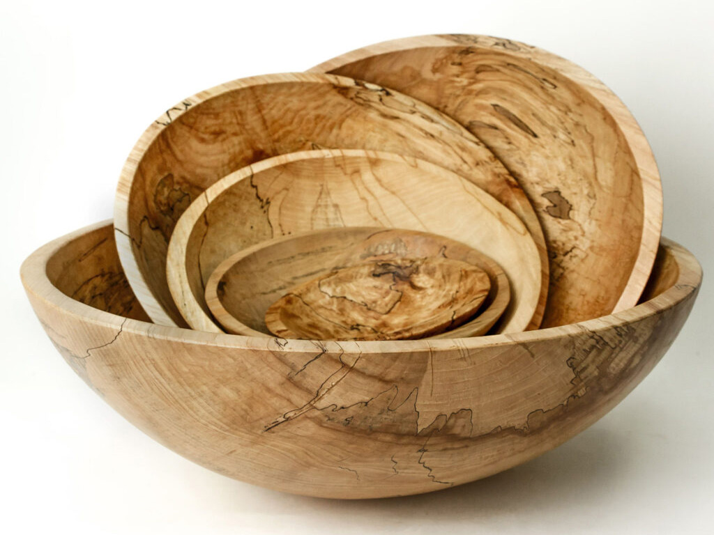 用于碗制作項目的木工車床